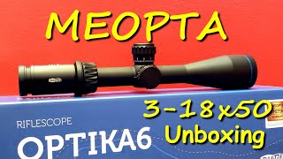 MEOPTA Optika6 318x50 MRAD 1 Reticle  The Game Changer  Unboxing [upl. by Gunar240]