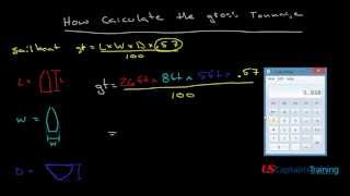 Vessel Gross Tonnage Simple Calculation [upl. by Paulie]