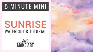 How To Paint A Stunning Watercolor Sunrise [upl. by Geilich]