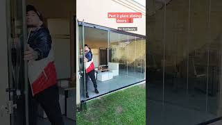 Part 2 glass sliding doors 🚪interiordesign slidingdoor glassdoordesign glassdoor Sahardware98 [upl. by Docia]