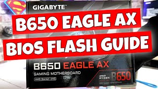 How To Use Gigabyte Q Flash Plus B650 Eagle AX Motherboard BIOS Update [upl. by Ginger99]