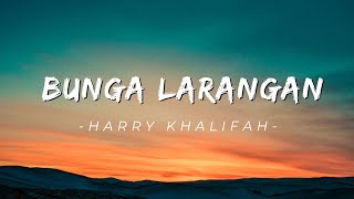 Bunga Larangan  Harry Khalifah lyrics🎶aku musafir hina [upl. by Haseefan855]