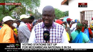 Mozambique Elections  Voting stations set up for Mozambican nationals in SA [upl. by Dotson]