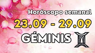 🙌𝐃𝐚 𝐔𝐧 𝐏𝐚𝐬𝐨 𝐇𝐚𝐜𝐢𝐚 𝐃𝐞𝐥𝐚𝐧𝐭𝐞✨ GÉMINIS ♊ Horóscopo Semanal Del 23 Al 29 De Septiembre 2024 Géminis [upl. by Yerxa5]