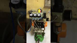 PNEUMATIC BALL VALVE WITH PNEUMATIC VALVE POSITIONER [upl. by Quigley889]