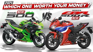 2024 Kawasaki Ninja 500 vs Honda CBR500R ┃ Battle of the Budget Sportbikes [upl. by Bose]