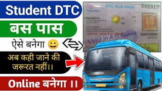 How to Apply for a Student Bus Pass  DTC Bus Pass Online Application 2024 [upl. by Rebmak914]