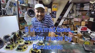 5 INCH MID BASS WOOFER MADE BY PANASONIC 6 OMES 15 WATT RMS [upl. by Ivar625]