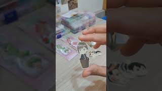 Lupa kalau masih ada part 2 nya anime custom keychain bokunoheroacademia beads smallbusiness [upl. by Surad]