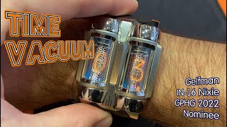 Gelfman IN16 Nixie vacuum tube tech on the wrist [upl. by Enitsej]