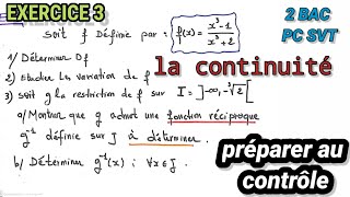 la continuité 🚩Préparer au contrôle 2bac pc svt exercice 3 [upl. by Ivel147]