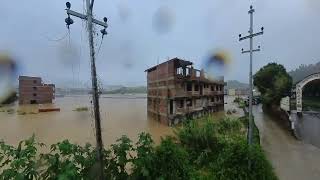 Flood in Kathmandu Valley  Nakhu Bagmati flood Medicity Chobar [upl. by Giavani]