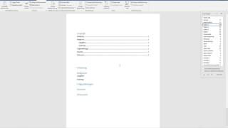 Innehållsförteckning och rubriker i Word [upl. by Naesyar]