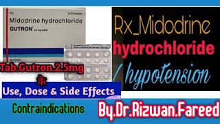 TabGutron25mg Benefits Sideeffect Contraindication Use doseByDrRizwanFareed Health Care Channel [upl. by Ferro]