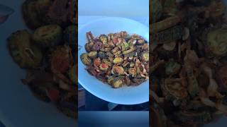 Crispy karela in air fryer oilfree karela fry simple amp easy karela fryshorts [upl. by Doelling]