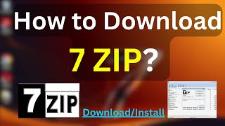 How to Download and Install 7ZIP in Windows 7 ComputerLaptop [upl. by Lyred]