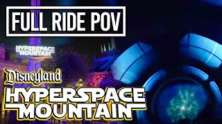 Star Wars Hyperspace Mountain 2022  Space Mountain Ride Overlay POV at Disneyland Park [upl. by Efthim250]