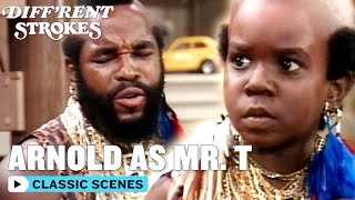 Diffrent Strokes  Arnold Becomes Mr T With Mr T  Classic TV Rewind [upl. by Teews]