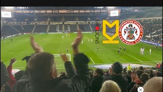 MK DONS SCORE JOE Tomlinson 93rd Minute Winner HOME WINNER amp SCENES [upl. by Ravel712]