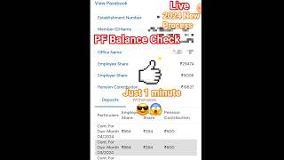 PF Balance Check 💰  2024 Umang app se PF Balance check ✔️ ✅️umangapp balance shorts [upl. by Wynn]