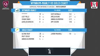 Queensland Premier Cricket  Paul Pink Shield  Round 3  WynnumManly v Gold Coast [upl. by Randolf]