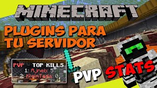 PLUGINS para tu SERVIDOR de Minecraft  PVP STATS Estadisticas y Tops de PVP [upl. by Fries]