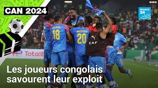 CAN 2024  quotCest historiquequot les joueurs congolais savourent leur qualification en demifinale [upl. by Anelaf]