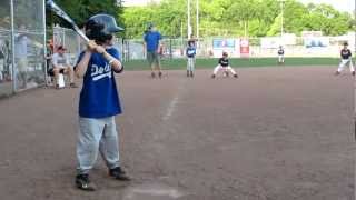 6yrold Unassisted Triple Play [upl. by Ardnasirhc]