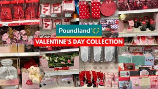 POUNDLAND VALENTINES DAY COLLECTION 2023  POUNDLAND HAUL  VALENTINES DAY 💞 TRAVELANDSHOP WITH ME [upl. by Dnalyaw]