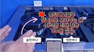 업소용화구 초강력화력유해가스유해가스그을음 생가스 감소 막힘없는 화구버너 [upl. by Hannasus]