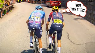 Tom Pidcock amp Chris Froome Epic Battle on Alpe dHuez  Tour de France 2022 Stage 12 [upl. by Jacenta]