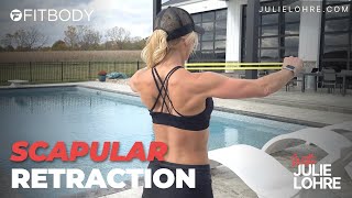 Scapular Retraction Exercise and Variations with Bands [upl. by Zeiger]