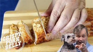 Roasted Pork Belly with Crispy Crackling Recipe  English Closed Captions [upl. by Collimore]