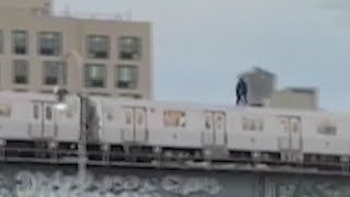 A sus 11 años niño surfea en el metro de Mueva York y termina muerto [upl. by Atalanta993]