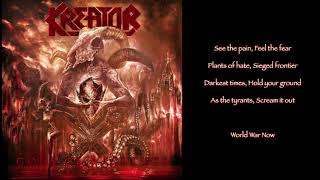 Kreator  ApocalypticonWorld War Now Lyric Video [upl. by Htomit]