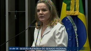 Senadora Gleisi Hoffman relata ameaças e ofensas virtuais que vem sofrendo [upl. by Reinwald]