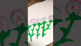 jinka Naam s a m p r se shuru hota haiyoutubeshorts viralvideos letter love art drawing [upl. by Kane]