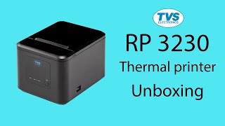 TVS RP 3230 Receipt Printer  unboxing  self test page [upl. by Yesmar]