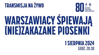 „Warszawiacy śpiewają niezakazane piosenki”  80 rocznica Powstania Warszawskiego [upl. by Tatiana482]