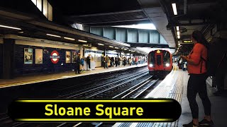 Tube Station Sloane Square  London 🇬🇧  Walkthrough 🚶 [upl. by Fleeman]