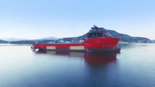 Kleven launch diamond sampling and exploration vessel [upl. by Eriuqs]