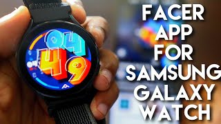 Download New Watch Faces from Facer App for Samsung Galaxy Watch 4567 [upl. by Nwavahs]