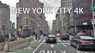 Driving Downtown  New York City 4K  USA [upl. by Marylin]