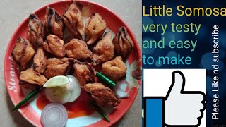 Evening snacks Little somosa😋 সন্ধ্যা বেলার জলখাবার ফুল সিঙ্গারা snacks recipe eveningsnacks [upl. by Akenat]