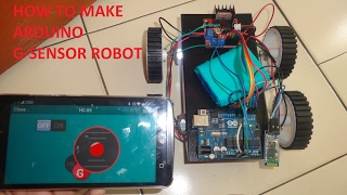 HOW TO MAKE GSENSOR ROBOT CAR USING ARDUINO [upl. by Winebaum]