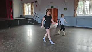 Imogen Collom and Olivia Lewis dancing their TRUCK BED line dance July 2024 [upl. by Hsinam572]