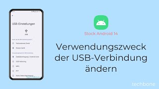 Verwendungszweck der USBVerbindung ändern Android 14 [upl. by Aitnecserc]