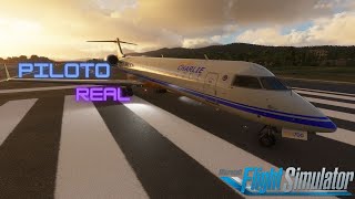 Tutorial español del CRJ de aerosoft para msfs2020 con piloto real [upl. by Medeah]