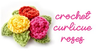 How to Crochet a Curlicue Rose [upl. by Gnus]