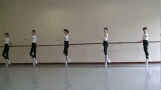 Bolshoi Ballet Academy 5to año varones  Examen final 2012 Barra [upl. by Oys]